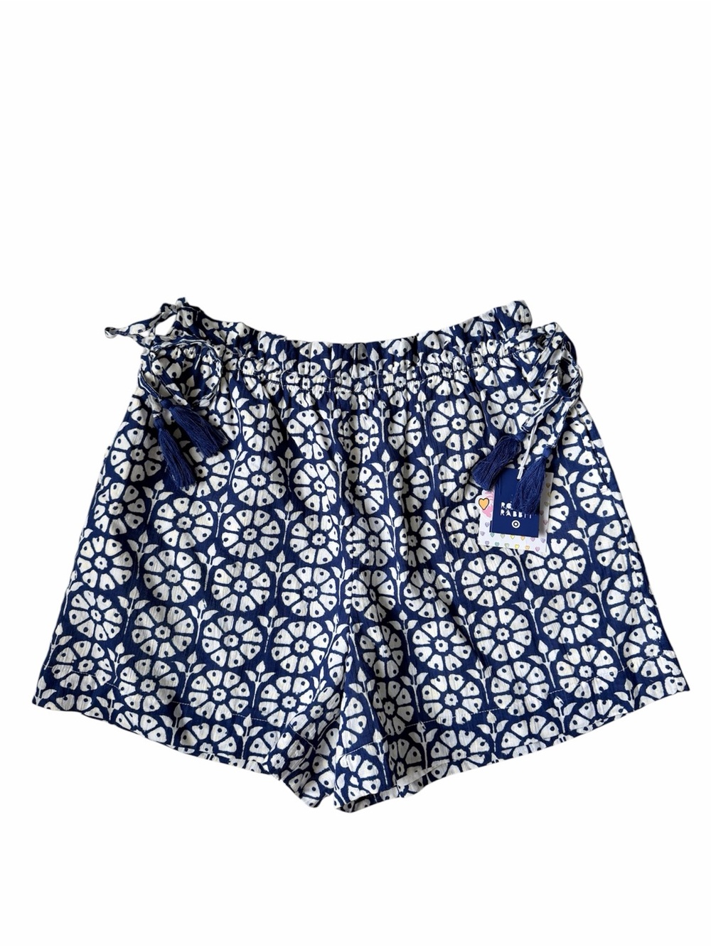 Roller Rabbit x Target Navy Floral Tassel Pull-On Shorts NWT Small
